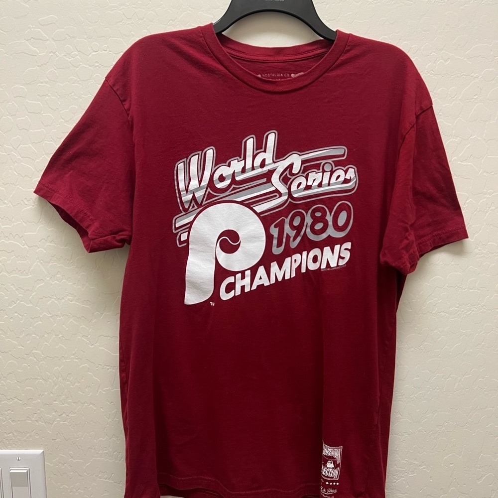 Mitchell & Ness Cooperstown Collection Red Tee